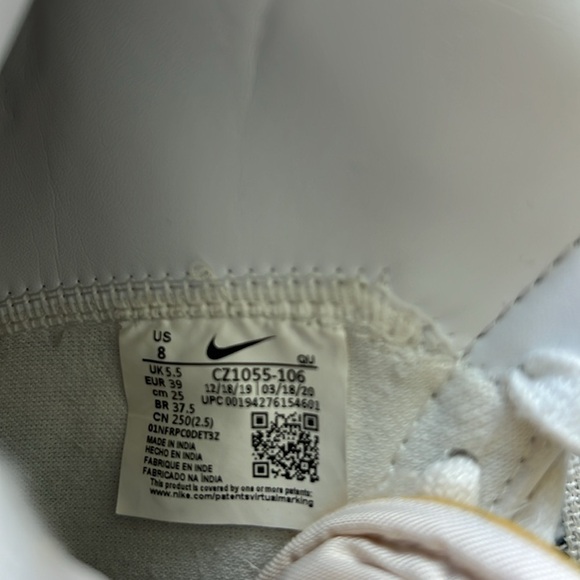 Nike Women’s Blazer '77 Vintage Mid Light Bone Sneaker Size 8 - Picture 6 of 15